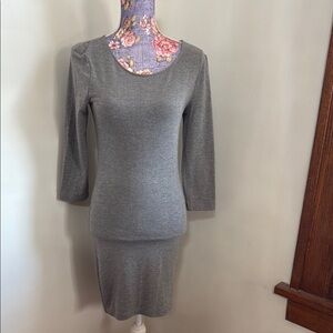 Forever 21 Gray Long Sleeve Dress